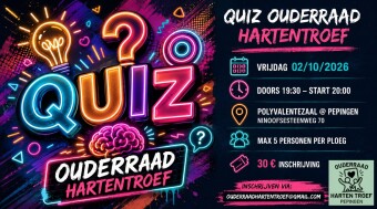 Affiche Ouderraad Hartentroef quiz