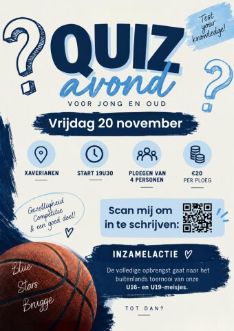 Affiche Quizavond voor jong & oud