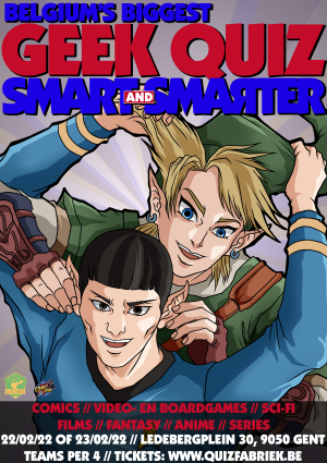 Belgium's biggest GEEK QUIZ: Smart and Smarter poster