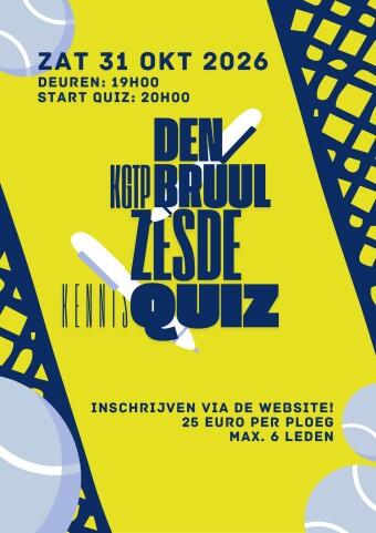 Affiche KGTP Den Bruul 6e Grote Kennisquiz