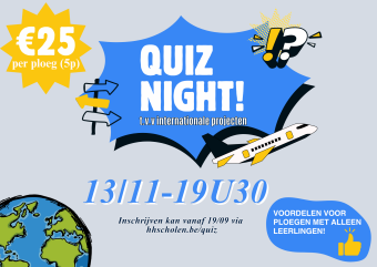Affiche Schoolquiz Heilig Hartinstituut Heverlee