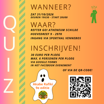 Affiche Quiz t.v.v. Akabe Rafiki