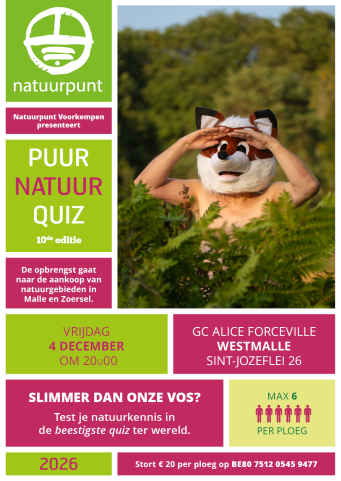 Affiche Puur natuurquiz 10 de editie