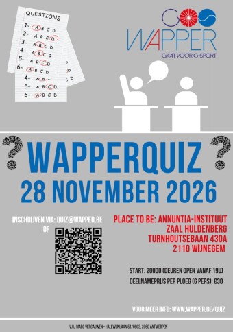 Affiche Wapperquiz 2026