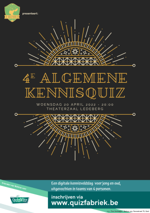 4de Algemene Kennisquiz poster