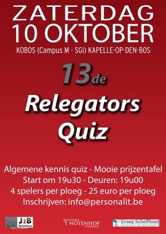 Affiche 13de Relegators Quiz
