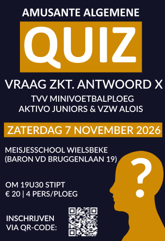 Affiche Vraag zkt. Antwoord X