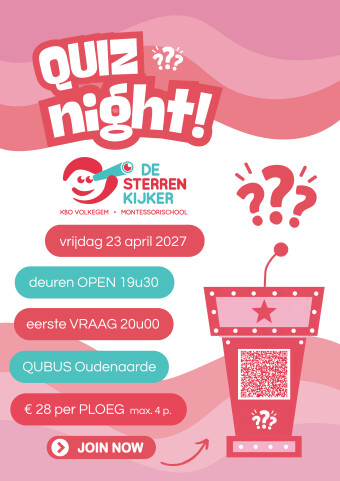 Affiche KBO Volkegem Quizt! (3de editie)