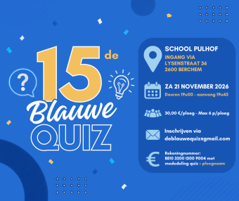 Affiche 15de Blauwe Quiz