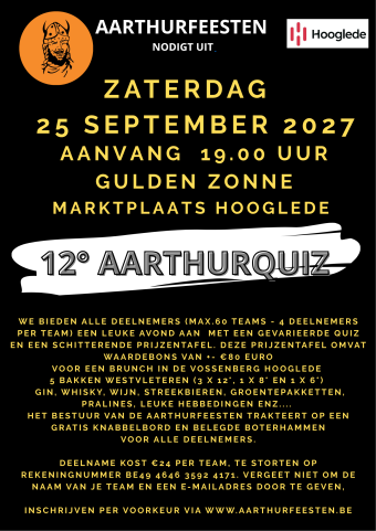 Affiche 12° Aarthurquiz