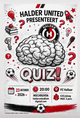 Affiche Halder United Kwis