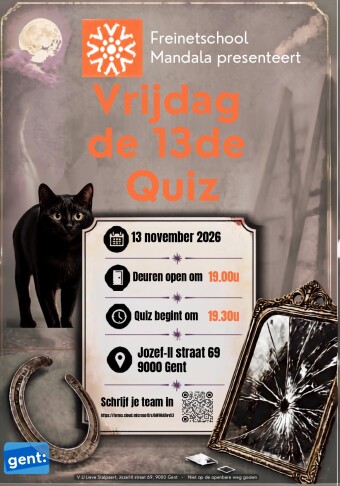 Affiche Vrijdag de 13de Quiz