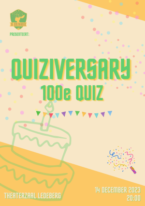 Quiziversary - 100ste quiz poster