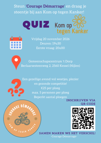 Affiche Quiz tvv Kom Op Tegen Kanker