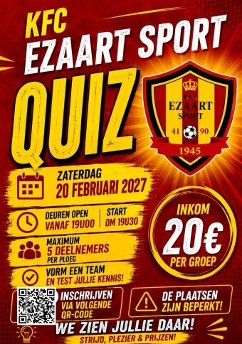 Affiche Quiz KFC Ezaart Sport